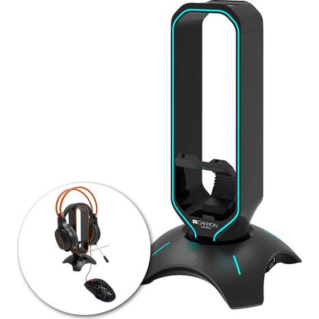 Headset stand, Bungee and USB 2.0 hub Canyon Gaming 3 in 1